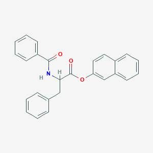 molecular formula C26H21NO3 B556297 Naphthalen-2-yl 2-benzamido-3-phenylpropanoate CAS No. 2134-24-9