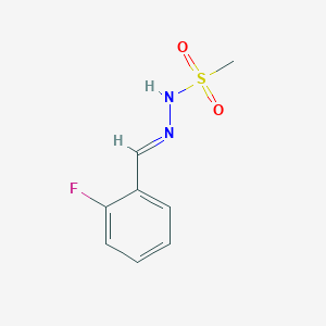 molecular formula C8H9FN2O2S B5562978 N'-(2-fluorobenzylidene)methanesulfonohydrazide 