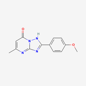 molecular formula C13H12N4O2 B5562999 2-(4-methoxyphenyl)-5-methyl[1,2,4]triazolo[1,5-a]pyrimidin-7(4H)-one 