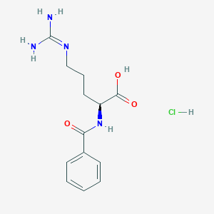 molecular formula C13H19ClN4O3 B556301 Nα-苯甲酰-DL-精氨酸盐酸盐 CAS No. 125652-40-6