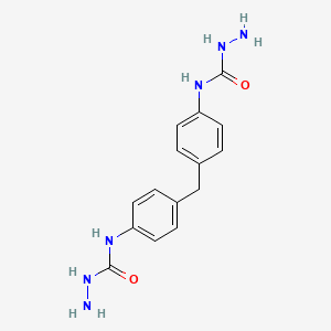 molecular formula C15H18N6O2 B5563022 N,N'-(methylenedi-4,1-phenylene)dihydrazinecarboxamide 
