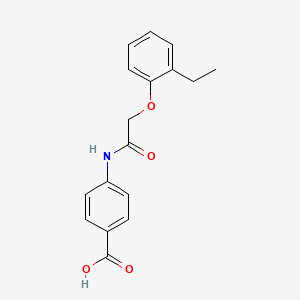 molecular formula C17H17NO4 B5563050 4-{[(2-ethylphenoxy)acetyl]amino}benzoic acid 