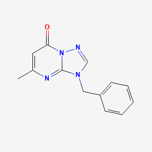 molecular formula C13H12N4O B5563061 3-benzyl-5-methyl[1,2,4]triazolo[1,5-a]pyrimidin-7(3H)-one 