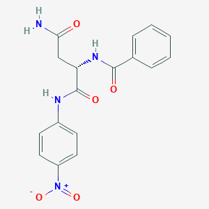 molecular formula C17H16N4O5 B556308 Nalpha-Benzoyl-L-asparagine 4-nitroanilide CAS No. 201733-11-1