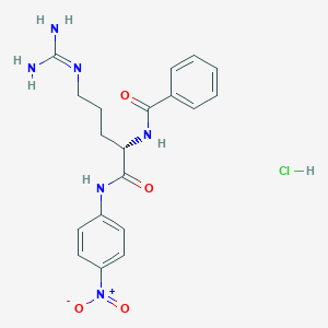 molecular formula C19H23ClN6O4 B556309 (S)-5-(Amidinoamino)-2-(benzoylamino)-N-(4-nitrophenyl)valeramide monohydrochloride CAS No. 21653-40-7