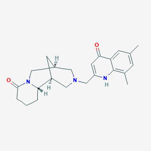 molecular formula C23H29N3O2 B5563194 (1S,2S,9R)-11-[(4-hydroxy-6,8-dimethylquinolin-2-yl)methyl]-7,11-diazatricyclo[7.3.1.0~2,7~]tridecan-6-one 