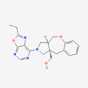 molecular formula C20H22N4O3 B5563265 [(3aS*,10aS*)-2-(2-ethyl[1,3]oxazolo[5,4-d]pyrimidin-7-yl)-2,3,3a,4-tetrahydro-1H-[1]benzoxepino[3,4-c]pyrrol-10a(10H)-yl]methanol 