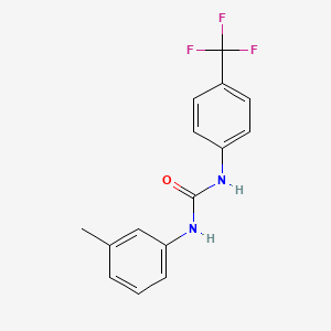 molecular formula C15H13F3N2O B5563349 N-(3-methylphenyl)-N'-[4-(trifluoromethyl)phenyl]urea 