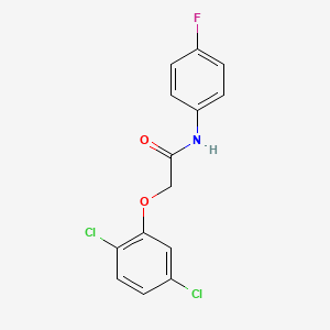 molecular formula C14H10Cl2FNO2 B5563366 2-(2,5-dichlorophenoxy)-N-(4-fluorophenyl)acetamide 