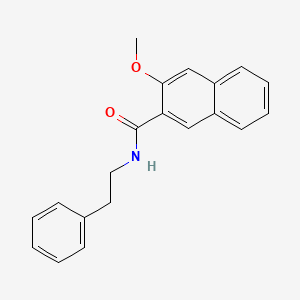 molecular formula C20H19NO2 B5563372 3-甲氧基-N-(2-苯乙基)-2-萘酰胺 