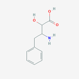 molecular formula C21H36N4O6S B556339 3-Amino-2-hydroxy-4-phenylbutanoic acid CAS No. 62084-21-3