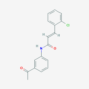 molecular formula C17H14ClNO2 B5563443 N-(3-acetylphenyl)-3-(2-chlorophenyl)acrylamide 