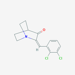 molecular formula C14H13Cl2NO B5563454 2-(2,3-dichlorobenzylidene)quinuclidin-3-one 