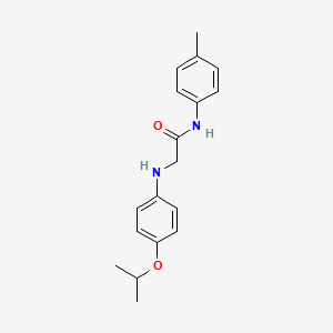molecular formula C18H22N2O2 B5563479 N~2~-(4-isopropoxyphenyl)-N~1~-(4-methylphenyl)glycinamide 