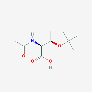 molecular formula C10H19NO4 B556351 (2S,3R)-2-Acetamido-3-(tert-butoxy)butanoic acid CAS No. 163277-80-3