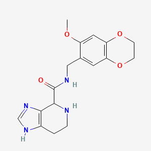 N-[(7-methoxy-2,3-dihydro-1,4-benzodioxin-6-yl)methyl]-4,5,6,7-tetrahydro-1H-imidazo[4,5-c]pyridine-4-carboxamide dihydrochloride