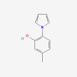molecular formula C11H11NO B5563581 5-methyl-2-(1H-pyrrol-1-yl)phenol 
