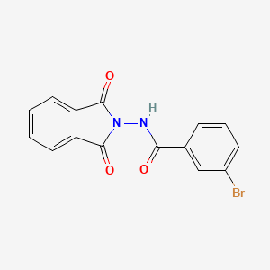 molecular formula C15H9BrN2O3 B5563588 3-溴-N-(1,3-二氧代-1,3-二氢-2H-苯并吲哚-2-基)苯甲酰胺 