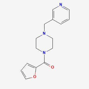 molecular formula C15H17N3O2 B5563617 1-(2-furoyl)-4-(3-pyridinylmethyl)piperazine 