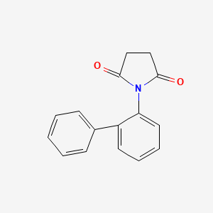 molecular formula C16H13NO2 B5563708 1-(2-biphenylyl)-2,5-pyrrolidinedione 