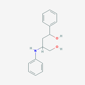 molecular formula C16H19NO2 B5563735 3-anilino-1-phenyl-1,4-butanediol 