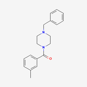 molecular formula C19H22N2O B5563904 1-benzyl-4-(3-methylbenzoyl)piperazine 