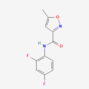 molecular formula C11H8F2N2O2 B5563956 N-(2,4-difluorophenyl)-5-methyl-3-isoxazolecarboxamide 