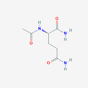 molecular formula C7H13N3O3 B556406 (S)-2-乙酰氨基戊二酰胺 CAS No. 18839-88-8
