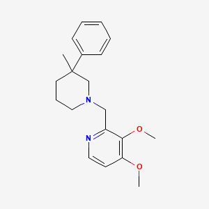 molecular formula C20H26N2O2 B5564127 3,4-dimethoxy-2-[(3-methyl-3-phenylpiperidin-1-yl)methyl]pyridine 