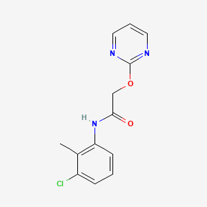 molecular formula C13H12ClN3O2 B5564184 N-(3-氯-2-甲基苯基)-2-(2-嘧啶氧基)乙酰胺 