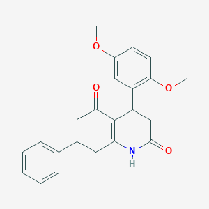 4-(2,5-dimethoxyphenyl)-7-phenyl-4,6,7,8-tetrahydro-2,5(1H,3H)-quinolinedione