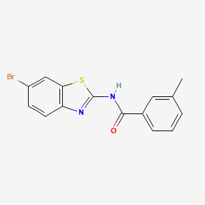 N-(6-bromo-1,3-benzothiazol-2-yl)-3-methylbenzamide