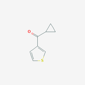 molecular formula C8H8OS B055642 环丙基(3-噻吩基)甲酮 CAS No. 113348-25-7