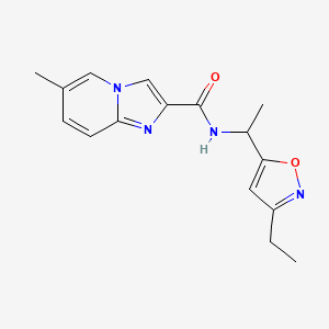 N-[1-(3-ethyl-5-isoxazolyl)ethyl]-6-methylimidazo[1,2-a]pyridine-2-carboxamide