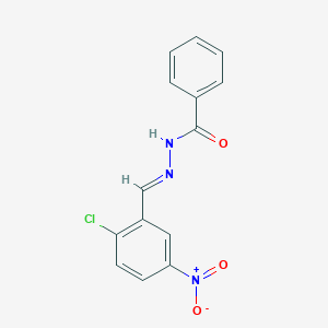 molecular formula C14H10ClN3O3 B5564281 N'-(2-chloro-5-nitrobenzylidene)benzohydrazide 