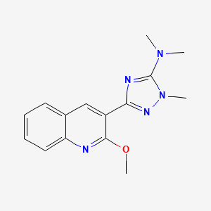 3-(2-methoxyquinolin-3-yl)-N,N,1-trimethyl-1H-1,2,4-triazol-5-amine