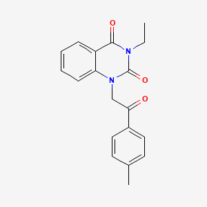 3-ethyl-1-[2-(4-methylphenyl)-2-oxoethyl]-2,4(1H,3H)-quinazolinedione