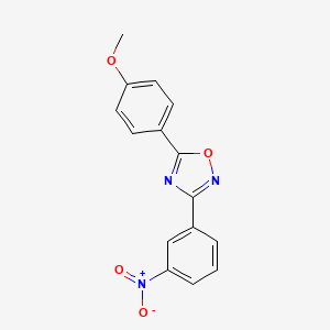molecular formula C15H11N3O4 B5564397 5-(4-甲氧基苯基)-3-(3-硝基苯基)-1,2,4-恶二唑 CAS No. 331989-77-6