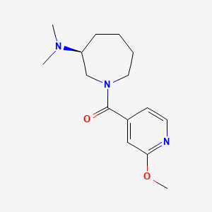 molecular formula C15H23N3O2 B5564410 (3S)-1-(2-甲氧基异烟酰基)-N,N-二甲基氮杂环戊烷-3-胺 