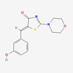 molecular formula C14H14N2O3S B5564430 5-(3-羟基亚苄基)-2-(4-吗啉基)-1,3-噻唑-4(5H)-酮 CAS No. 5562-53-8