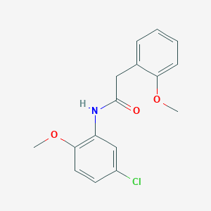 molecular formula C16H16ClNO3 B5564432 N-(5-氯-2-甲氧基苯基)-2-(2-甲氧基苯基)乙酰胺 