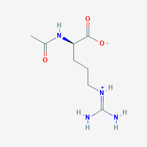 molecular formula C8H16N4O3 B556446 D-精氨酸，N2-乙酰基- CAS No. 2389-86-8