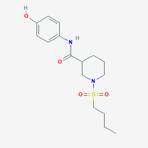 1-(butylsulfonyl)-N-(4-hydroxyphenyl)-3-piperidinecarboxamide