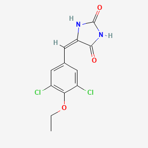 molecular formula C12H10Cl2N2O3 B5564520 5-(3,5-dichloro-4-ethoxybenzylidene)-2,4-imidazolidinedione 