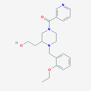 2-[1-(2-ethoxybenzyl)-4-(3-pyridinylcarbonyl)-2-piperazinyl]ethanol