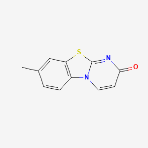 molecular formula C11H8N2OS B5564544 8-methyl-2H-pyrimido[2,1-b][1,3]benzothiazol-2-one 