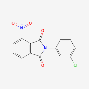 molecular formula C14H7ClN2O4 B5564614 2-(3-chlorophenyl)-4-nitro-1H-isoindole-1,3(2H)-dione 