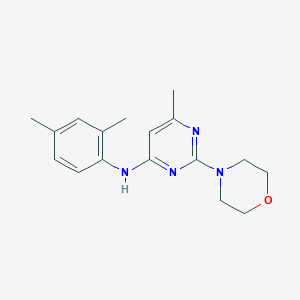 molecular formula C17H22N4O B5564637 N-(2,4-dimethylphenyl)-6-methyl-2-(4-morpholinyl)-4-pyrimidinamine 