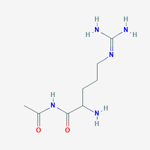 B556465 Pentanamide, 2-(acetylamino)-5-((aminoiminomethyl)amino)-, (S)- CAS No. 64365-27-1