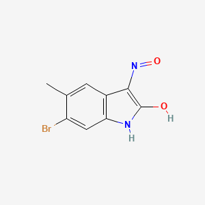 molecular formula C9H7BrN2O2 B5564653 6-bromo-5-methyl-1H-indole-2,3-dione 3-oxime 